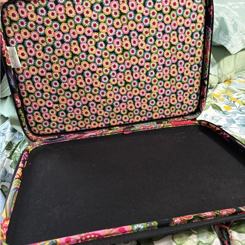 Vera Bradley Quilted Laptop Bag Sleeve Case 15” Floral Paisley